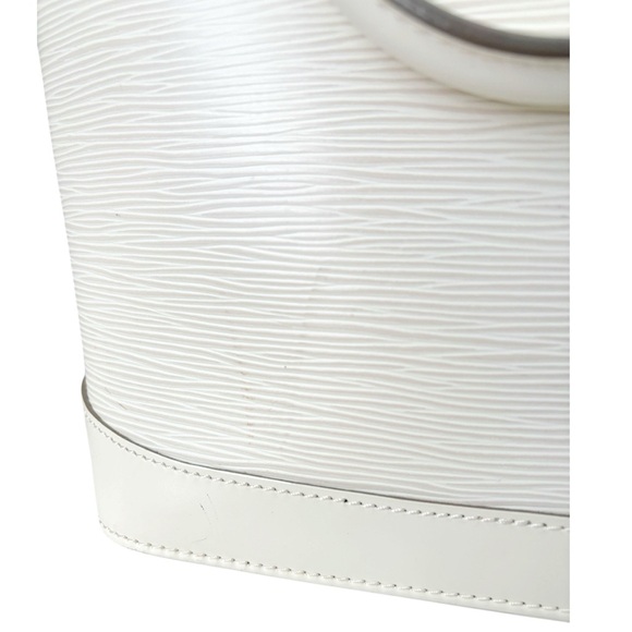 LOUIS VUITTON Vintage Ivory White Epi Leather Lockit Vertical Bag - Picture 14 of 16